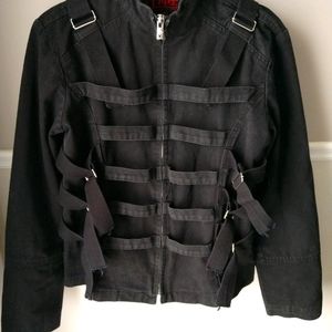 Tripp nyc Black Denim Coat size L (men)